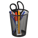 Rolodex Nestable Jumbo Wire Mesh Pencil Cup, 4.38" Diameter x 5.4"h, Black (62557)