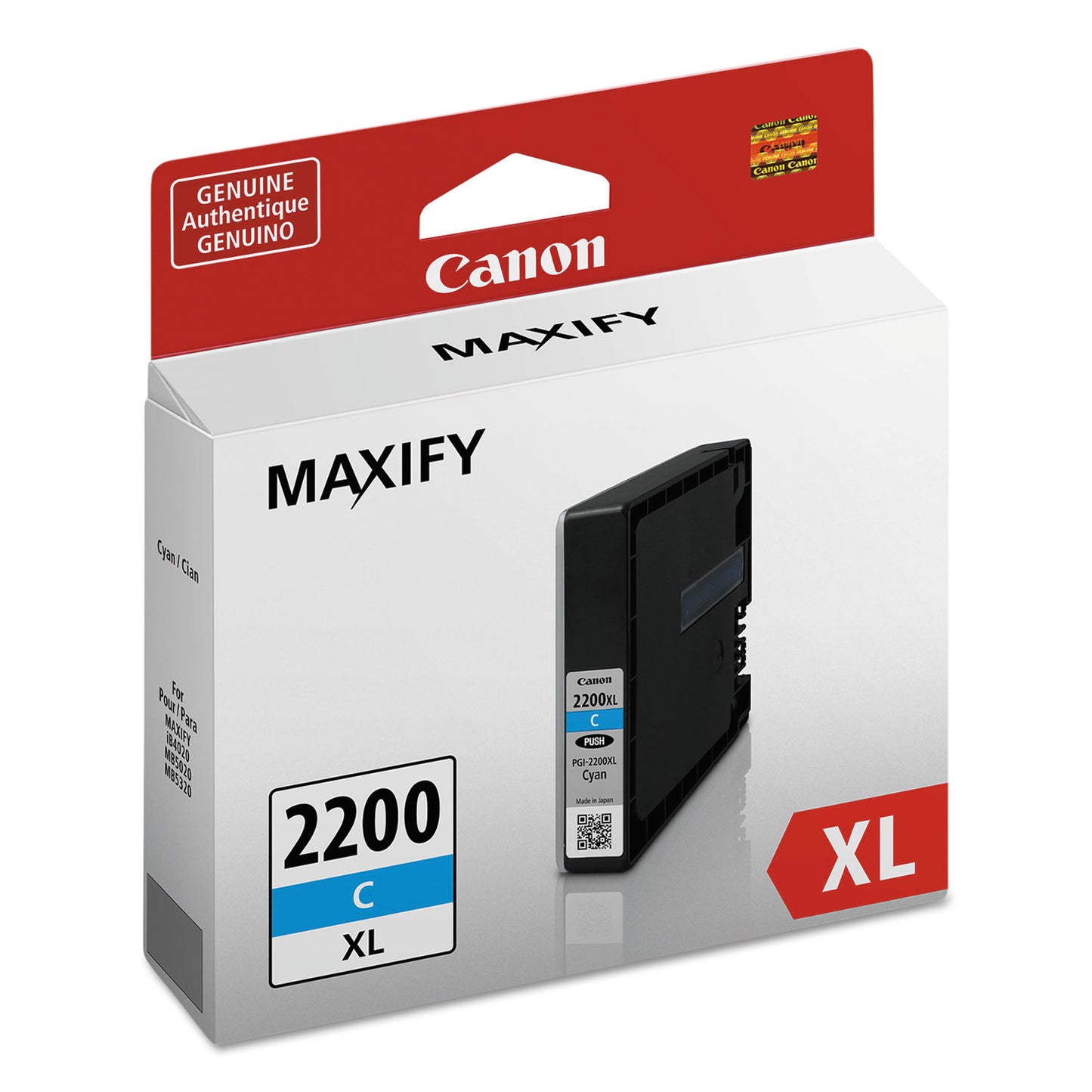 Canon 9268B001 (PGI-2200XL) High-Yield Ink, 1,700 Page-Yield, Cyan