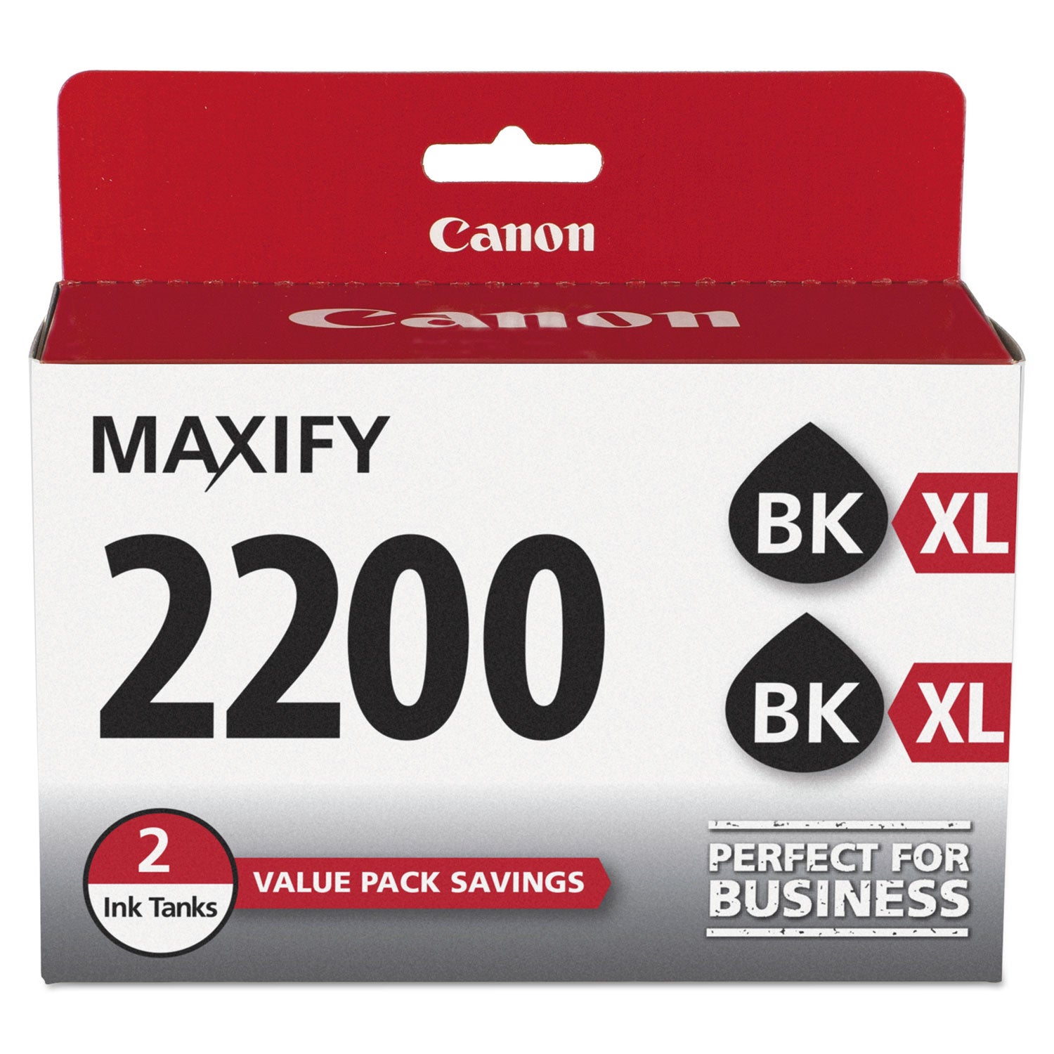 Canon 9255B006 (PGI-2200XL) High-Yield Ink, 1,000 Page-Yield, Black, 2/Pack