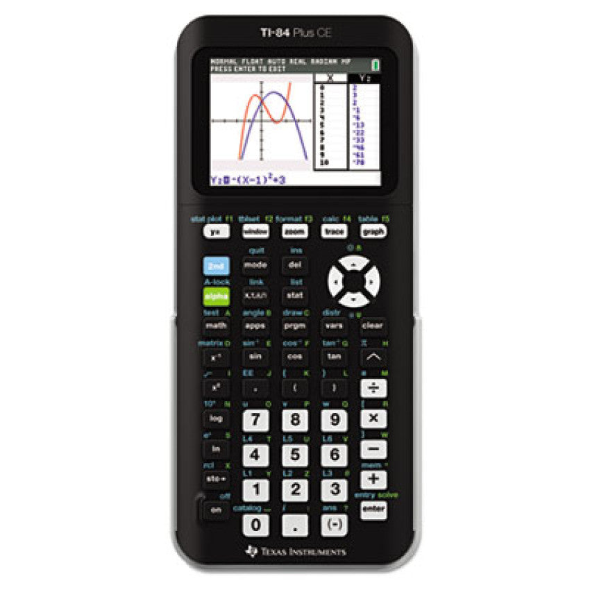 Texas Instruments TI-84 Plus CE Programmable Color Graphing Calculator, 10-Digit LCD, Black