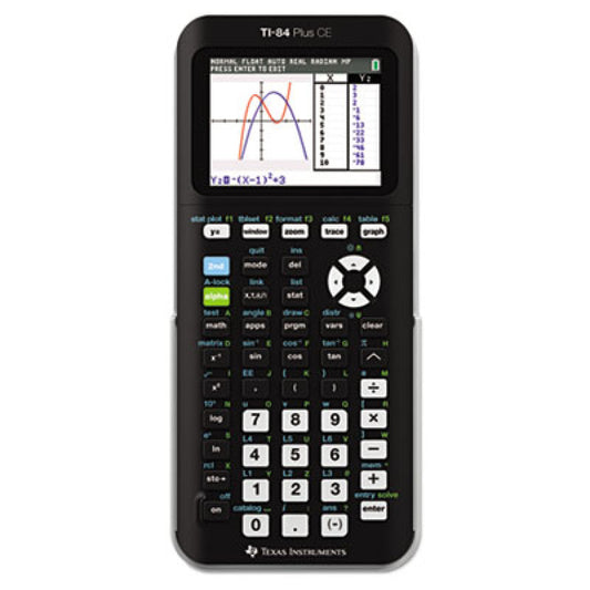 Texas Instruments TI-84 Plus CE Programmable Color Graphing Calculator, 10-Digit LCD, Black