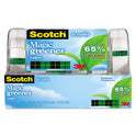 Scotch Magic Greener Tape with Dispenser, 1" Core, 0.75" x 50 ft, Clear, 6/Pack (6123)