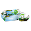 Scotch Magic Greener Tape with Dispenser, 1" Core, 0.75" x 50 ft, Clear, 6/Pack (6123)