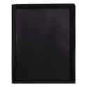 Smead Frame View Poly Two-Pocket Folder, 100-Sheet Capacity, 11 x 8.5, Clear/Black, 5/Pack (87705)