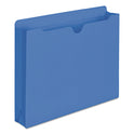 Smead Colored File Jackets with Reinforced Double-Ply Tab, Straight Tab, Letter Size, Blue, 50/Box (75562)