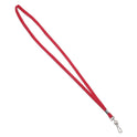 Advantus Deluxe Lanyards, Metal J-Hook Fastener, 36" Long, Red, 24/Box (75425)