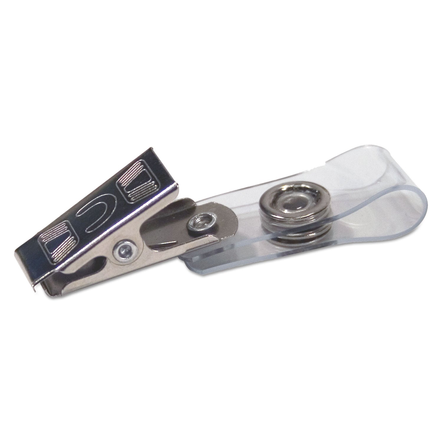 Advantus Badge Straps with Clips, 0.38" x 2.75", Clear, 100/Box (75410)