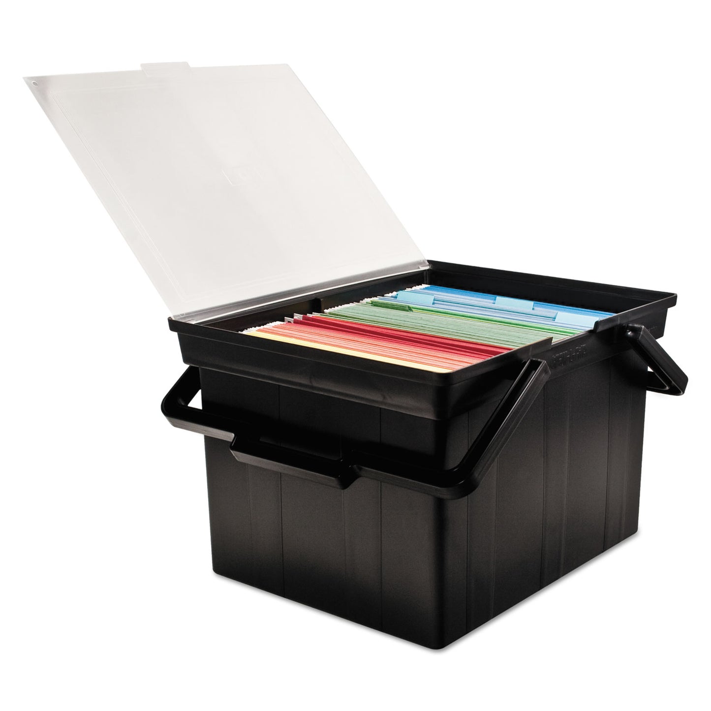 Advantus Companion Portable File, Letter/Legal Files, 17" x 14" x 11", Black (TLF2B)
