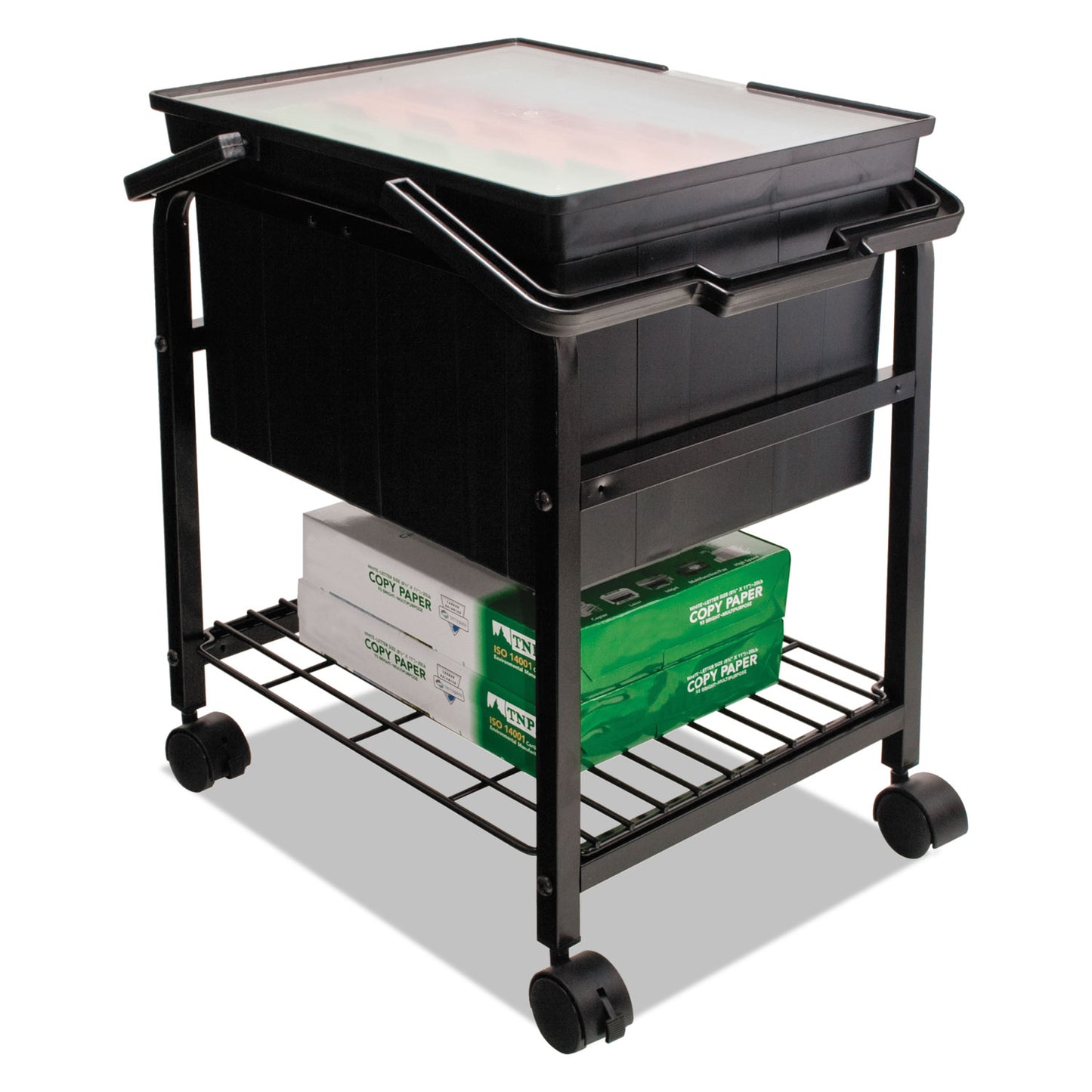 Advantus Companion Portable File, Letter/Legal Files, 17" x 14" x 11", Black (TLF2B)