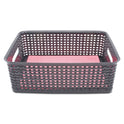 Advantus Weave Bins, 14.25 x 10.25 x 4.75, Black, 2/Pack (40327)