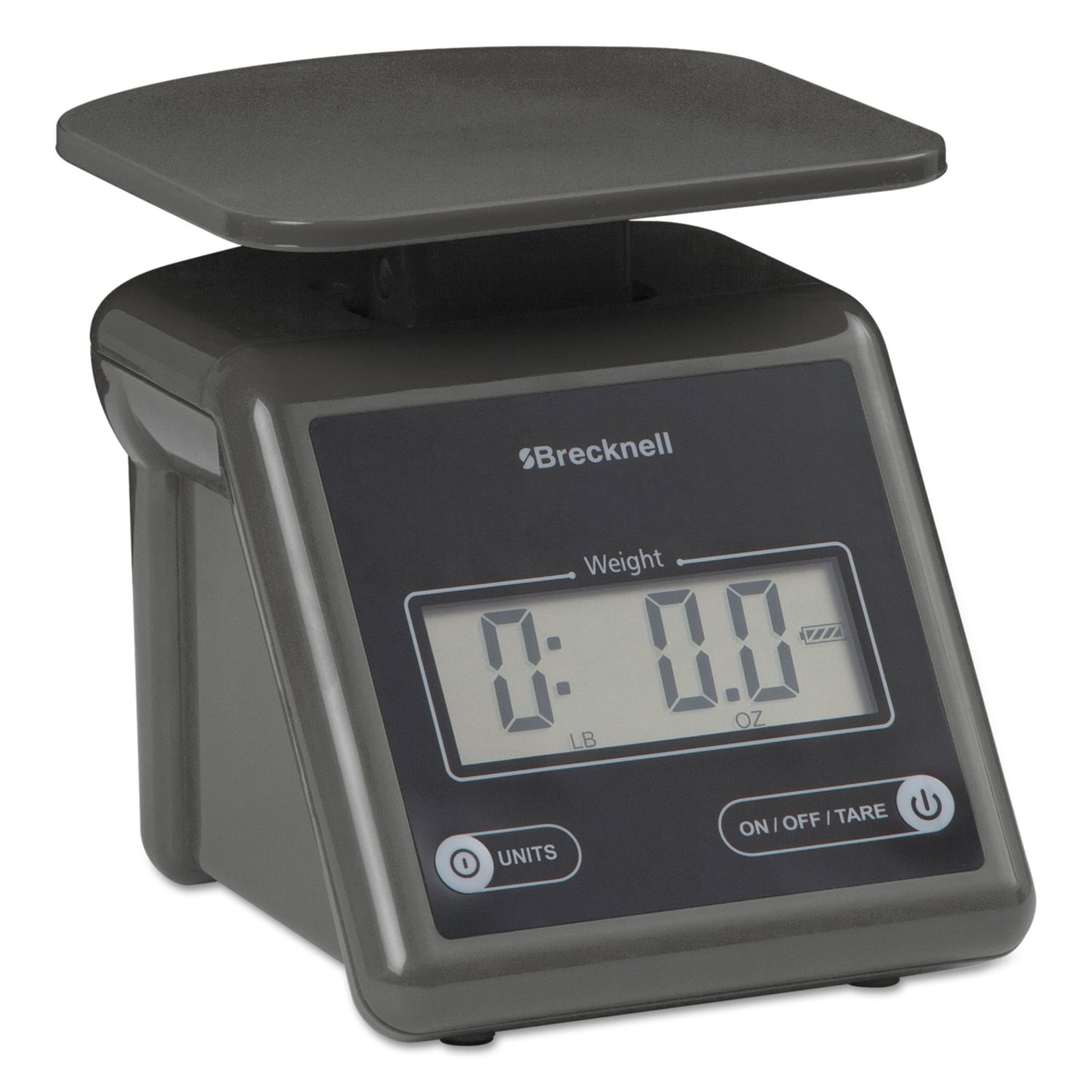 Brecknell Electronic Postal Scale, 7 lb Capacity, 5.5 x 5.2 Platform, Gray (PS7)