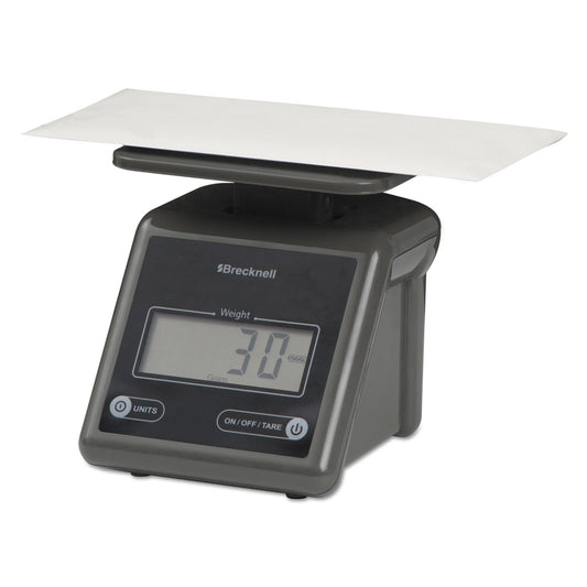 Brecknell Electronic Postal Scale, 7 lb Capacity, 5.5 x 5.2 Platform, Gray (PS7)