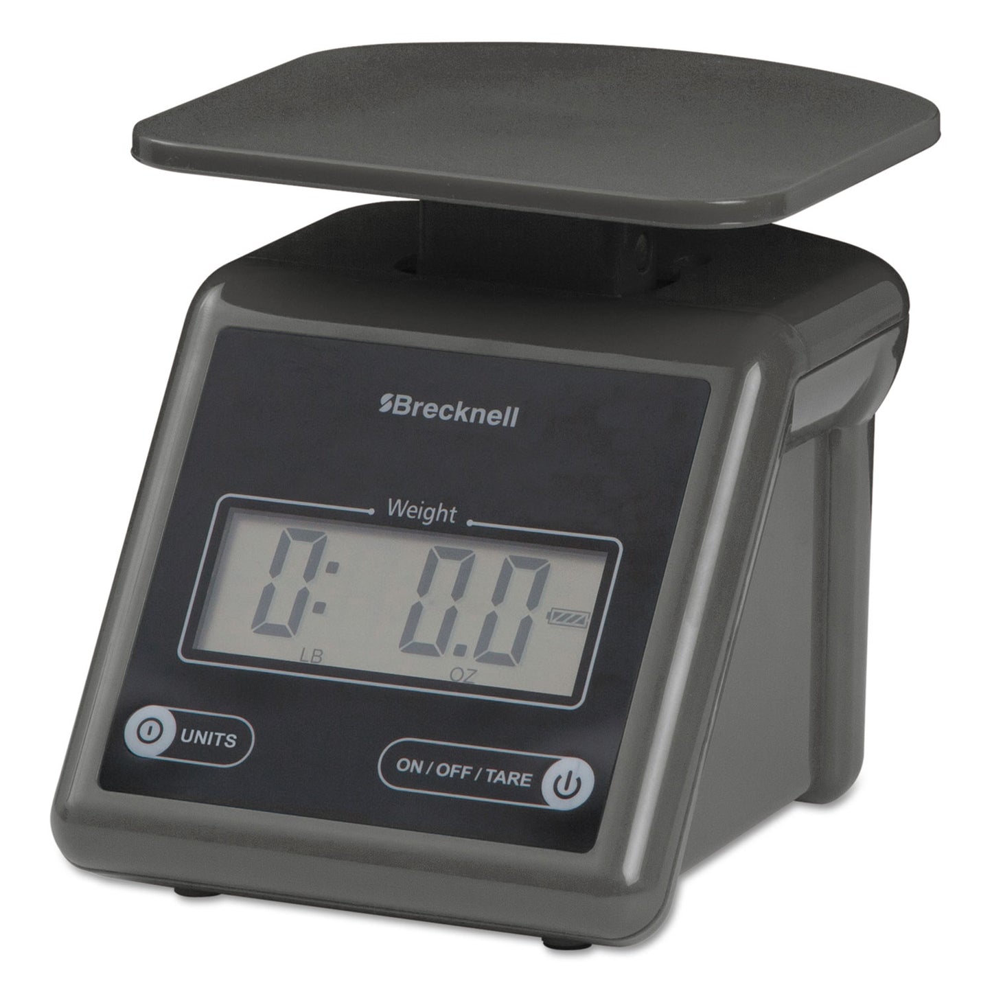 Brecknell Electronic Postal Scale, 7 lb Capacity, 5.5 x 5.2 Platform, Gray (PS7)