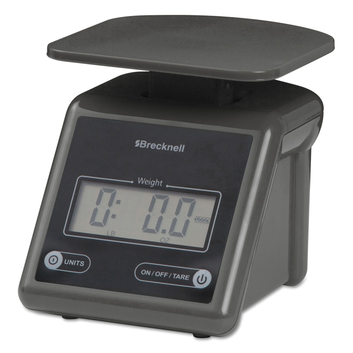 Brecknell Electronic Postal Scale, 7 lb Capacity, 5.5 x 5.2 Platform, Gray (PS7)