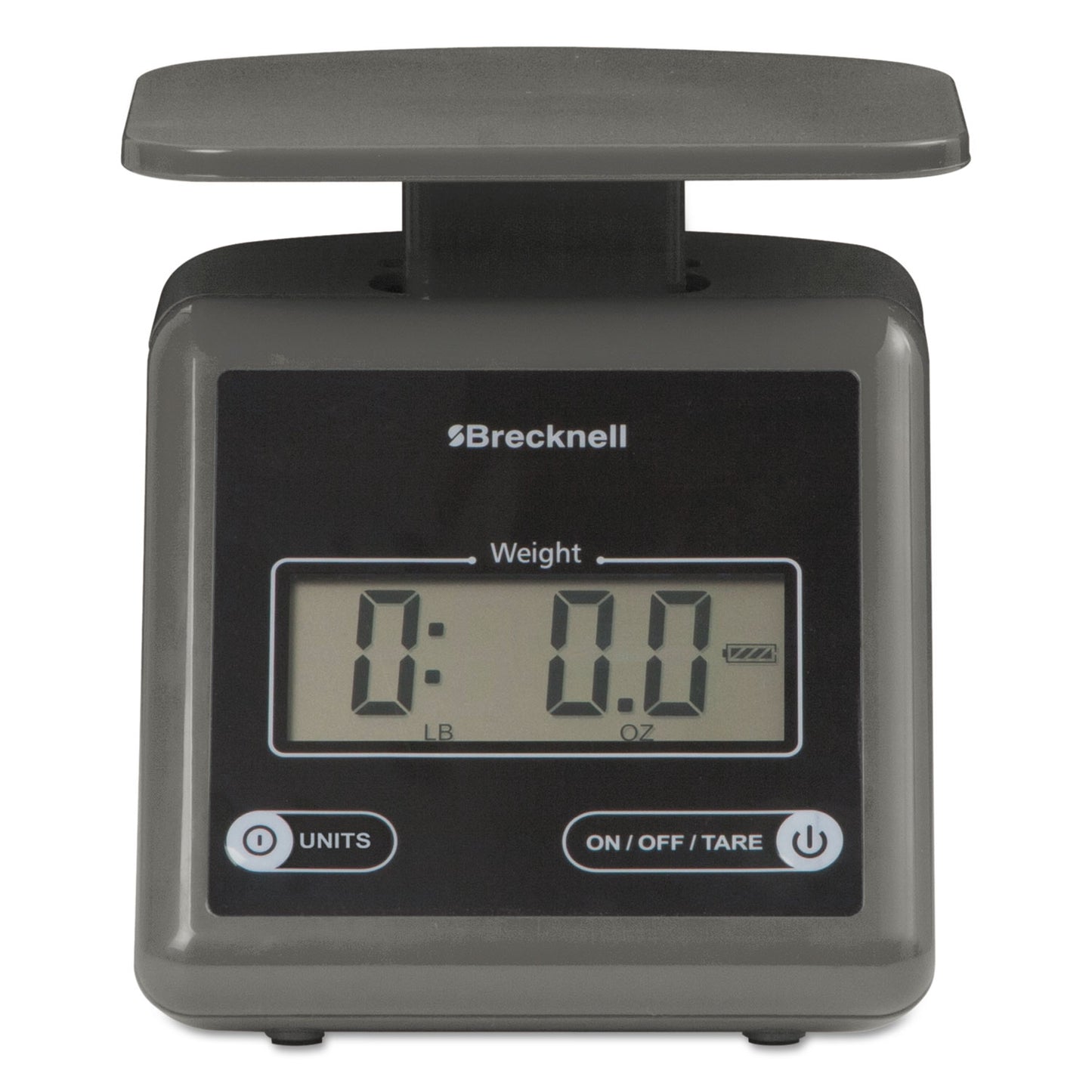 Brecknell Electronic Postal Scale, 7 lb Capacity, 5.5 x 5.2 Platform, Gray (PS7)