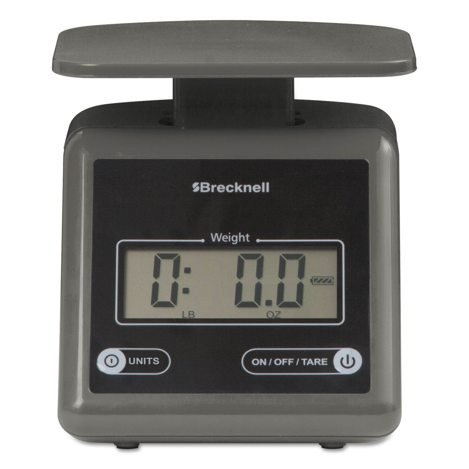 Brecknell Electronic Postal Scale, 7 lb Capacity, 5.5 x 5.2 Platform, Gray (PS7)
