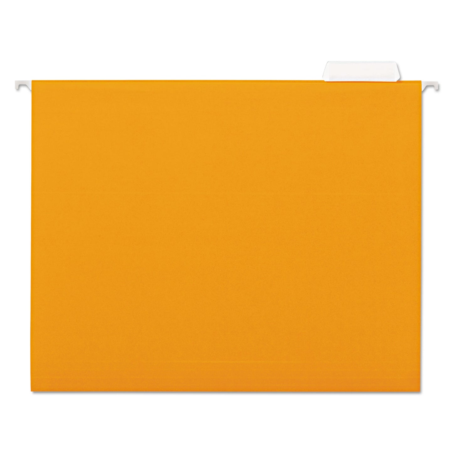 Universal Deluxe Bright Color Hanging File Folders, Letter Size, 1/5-Cut Tabs, Orange, 25/Box (14122)