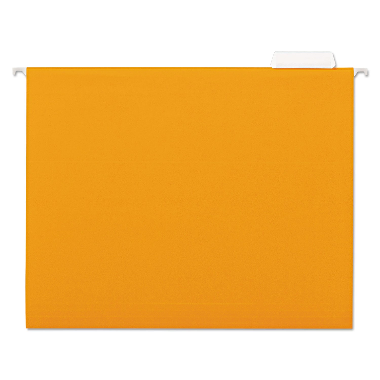 Universal Deluxe Bright Color Hanging File Folders, Letter Size, 1/5-Cut Tabs, Orange, 25/Box (14122)