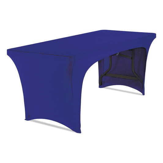 Iceberg iGear Fabric Table Cover, Open Design, Polyester/Spandex, 30" x 72", Blue (16546)