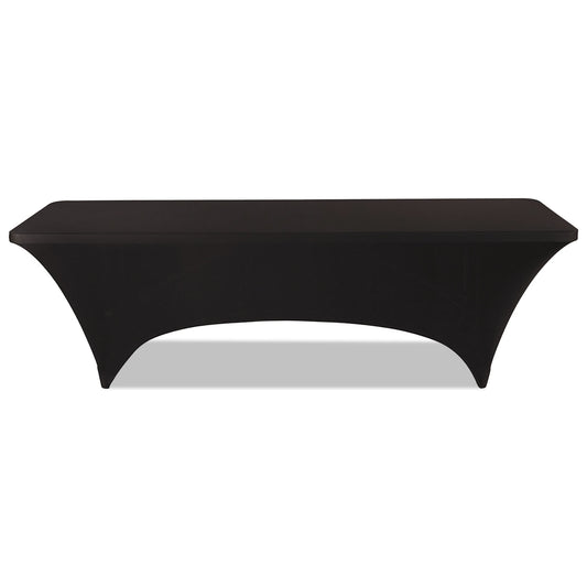 Iceberg iGear Fabric Table Cover, Polyester/Spandex, 30" x 96", Black (16531)