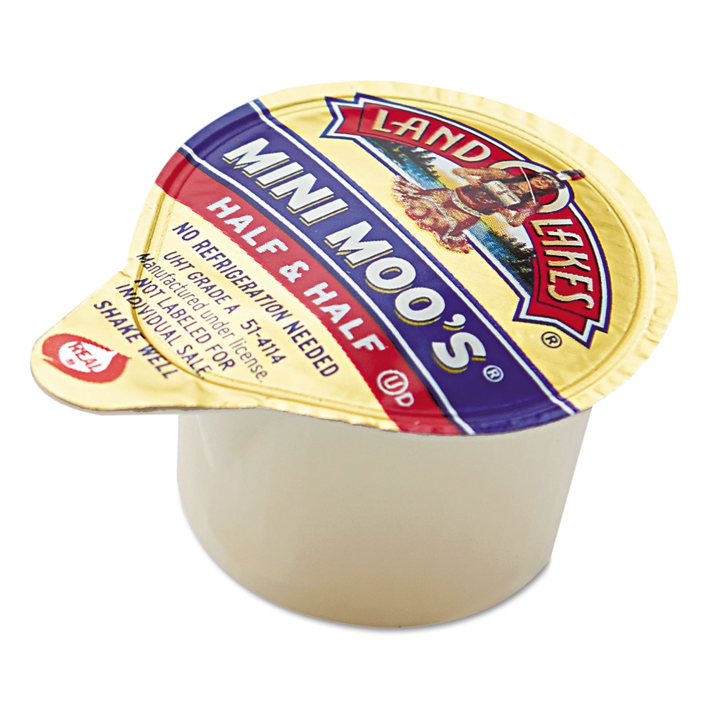Land O' Lakes Mini Moo's Half and Half, 0.3 oz, 192/Carton (827976)