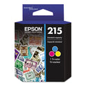Epson T215530-S (215) DURABrite Ultra Ink, Tri-Color