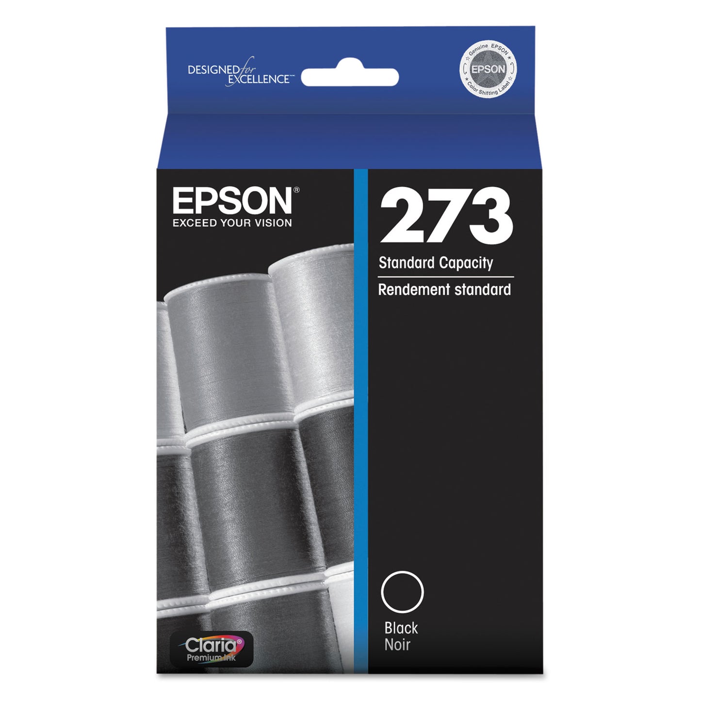Epson T273020-S (273) Claria Ink, 250 Page-Yield, Black
