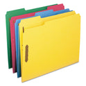 Smead Top Tab Colored Fastener Folders, 0.75" Expansion, 2 Fasteners, Letter Size, Assorted Colors, 50/Box (11975)