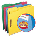 Smead Top Tab Colored Fastener Folders, 0.75" Expansion, 2 Fasteners, Letter Size, Assorted Colors, 50/Box (11975)