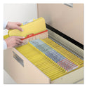 Smead Colored Pressboard Fastener Folders with SafeSHIELD Coated Fasteners, 2" Expansion, 2 Fasteners, Letter Size, Yellow, 25/Box (14939)