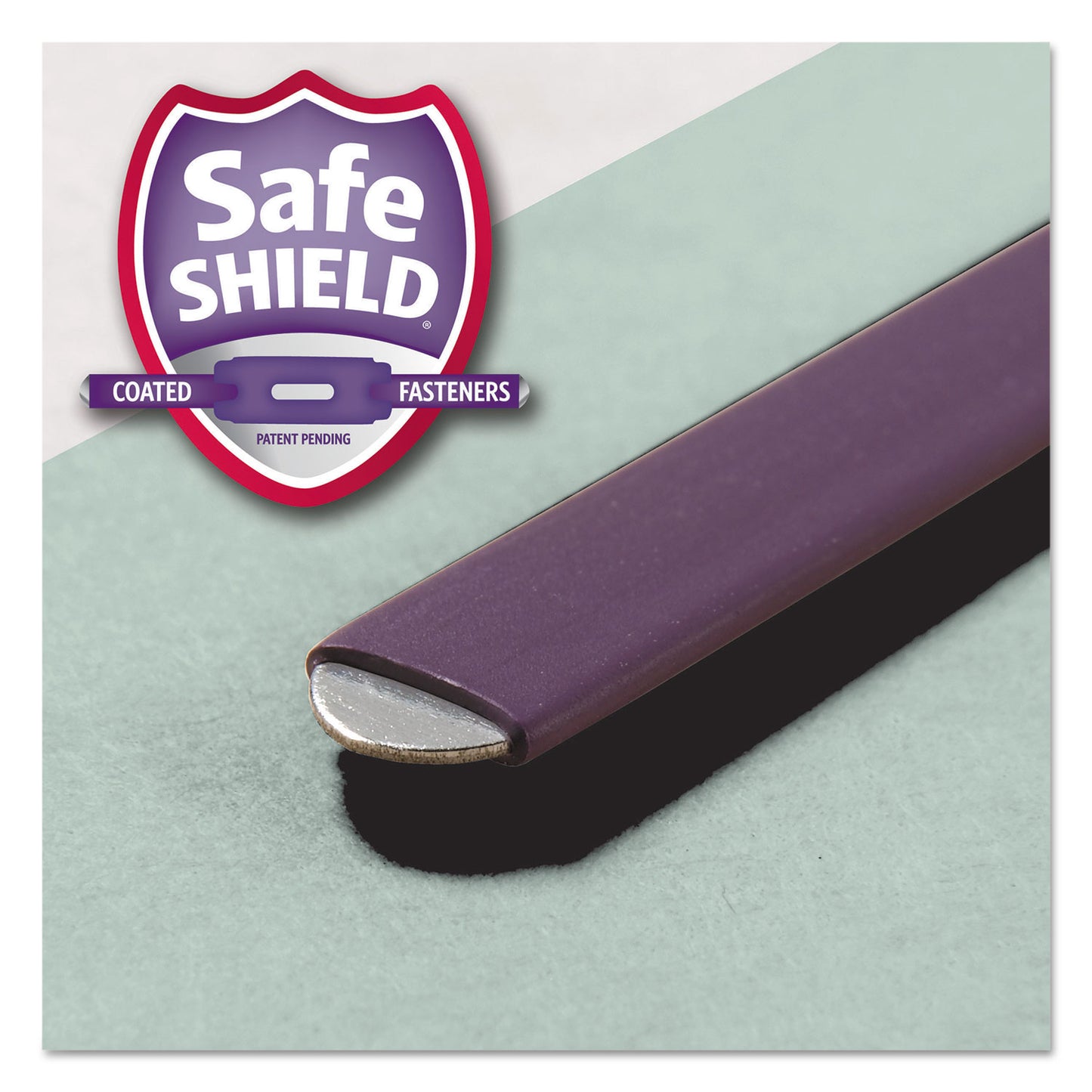Smead Recycled Pressboard Folders, Two SafeSHIELD Coated Fasteners, 2/5-Cut: R of C, 2" Expansion, Letter Size, Gray-Green, 25/Box (14982)