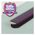 Smead Recycled Pressboard Fastener Folders, 1/3-Cut Tabs, Two SafeSHIELD Fasteners, 3" Expansion, Legal Size, Gray-Green, 25/Box (19944)