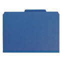 Smead Expanding Recycled Heavy Pressboard Folders, 1/3-Cut Tabs: Assorted, Letter Size, 1" Expansion, Dark Blue, 25/Box (21541)