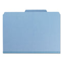 Smead Expanding Recycled Heavy Pressboard Folders, 1/3-Cut Tabs: Assorted, Letter Size, 1" Expansion, Blue, 25/Box (21530)