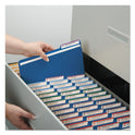 Smead Expanding Recycled Heavy Pressboard Folders, 1/3-Cut Tabs: Assorted, Letter Size, 1" Expansion, Dark Blue, 25/Box (21541)