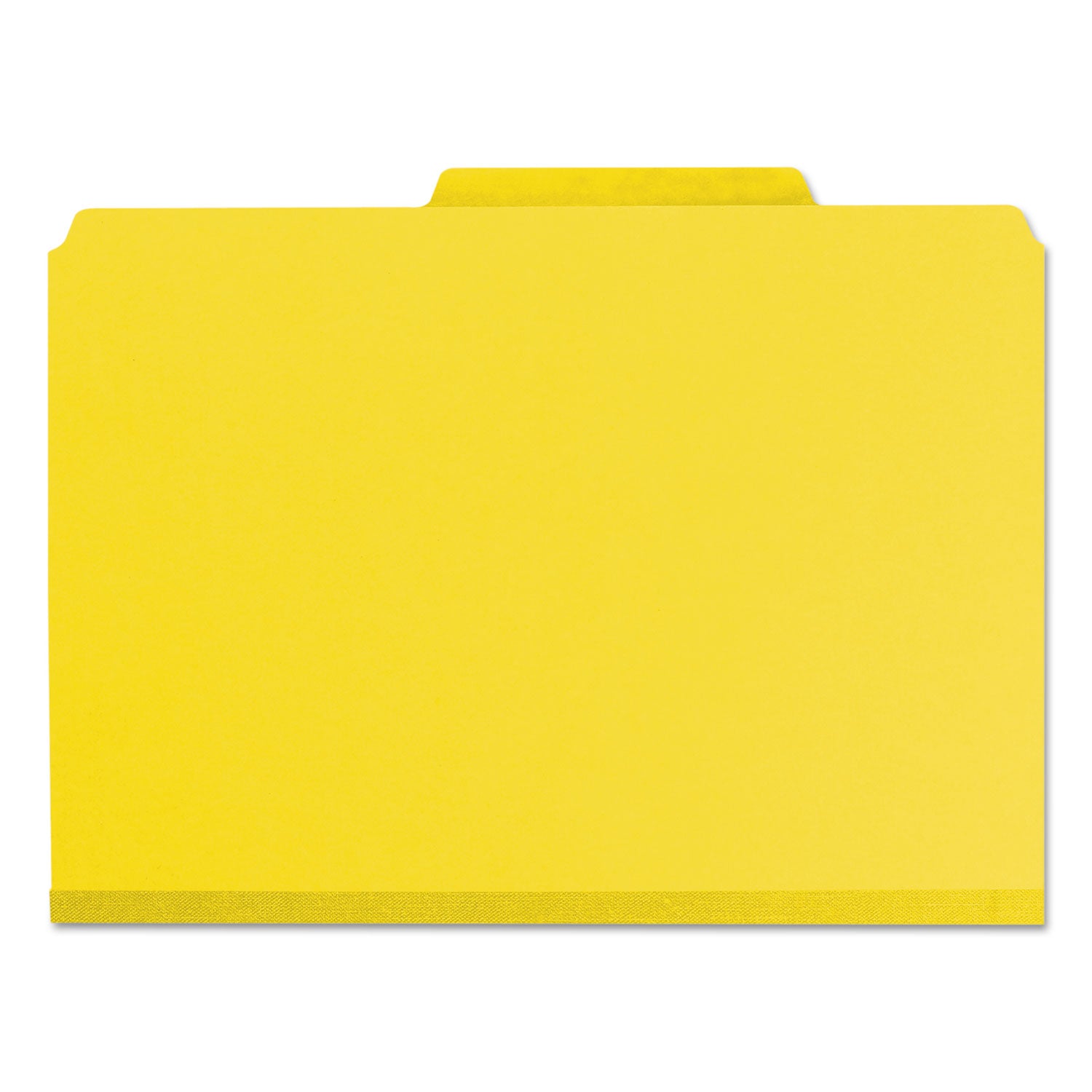 Smead Expanding Recycled Heavy Pressboard Folders, 1/3-Cut Tabs: Assorted, Letter Size, 1" Expansion, Yellow, 25/Box (21562)