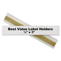 C-Line Self-Adhesive Label Holders, Top Load, 0.5 x 3, Clear, 50/Pack (87607)