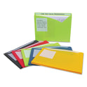 C-Line Write-On Poly File Jackets, Straight Tab, Letter Size, Assorted Colors, 25/Box (63060)