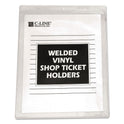 C-Line Clear Vinyl Shop Ticket Holders, Both Sides Clear, 15 Sheets, 8.5 x 11, 50/Box (80911)