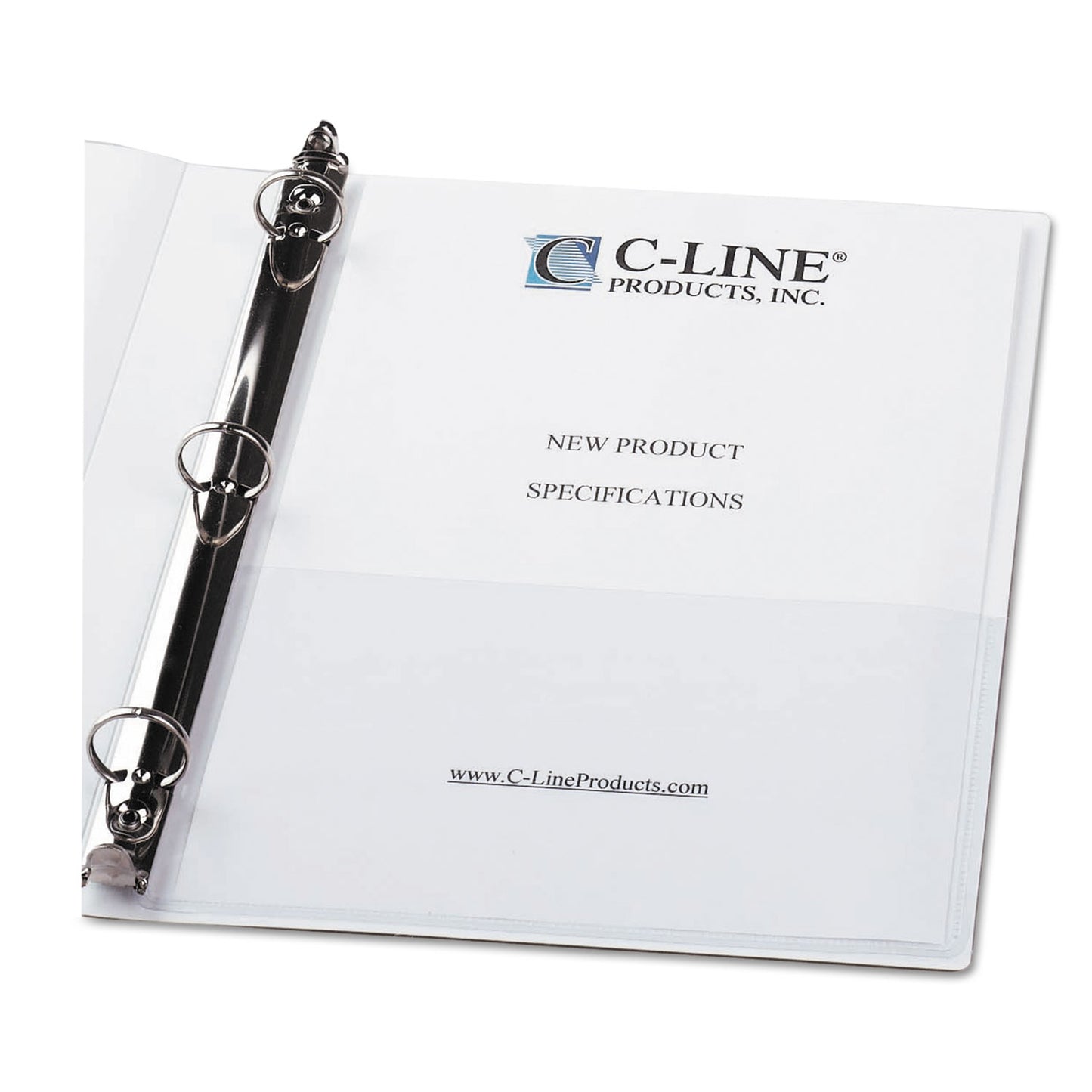 C-Line Peel and Stick Add-On Filing Pockets, 25", 11 x 8.5, 10/Pack (70185)