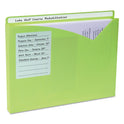 C-Line Write-On Poly File Jackets, Straight Tab, Letter Size, Assorted Colors, 10/Pack (63160)