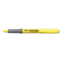 BIC Brite Liner Grip Pocket Highlighter, Assorted Ink Colors, Chisel Tip, Assorted Barrel Colors, 5/Set (GBLP51ASST)