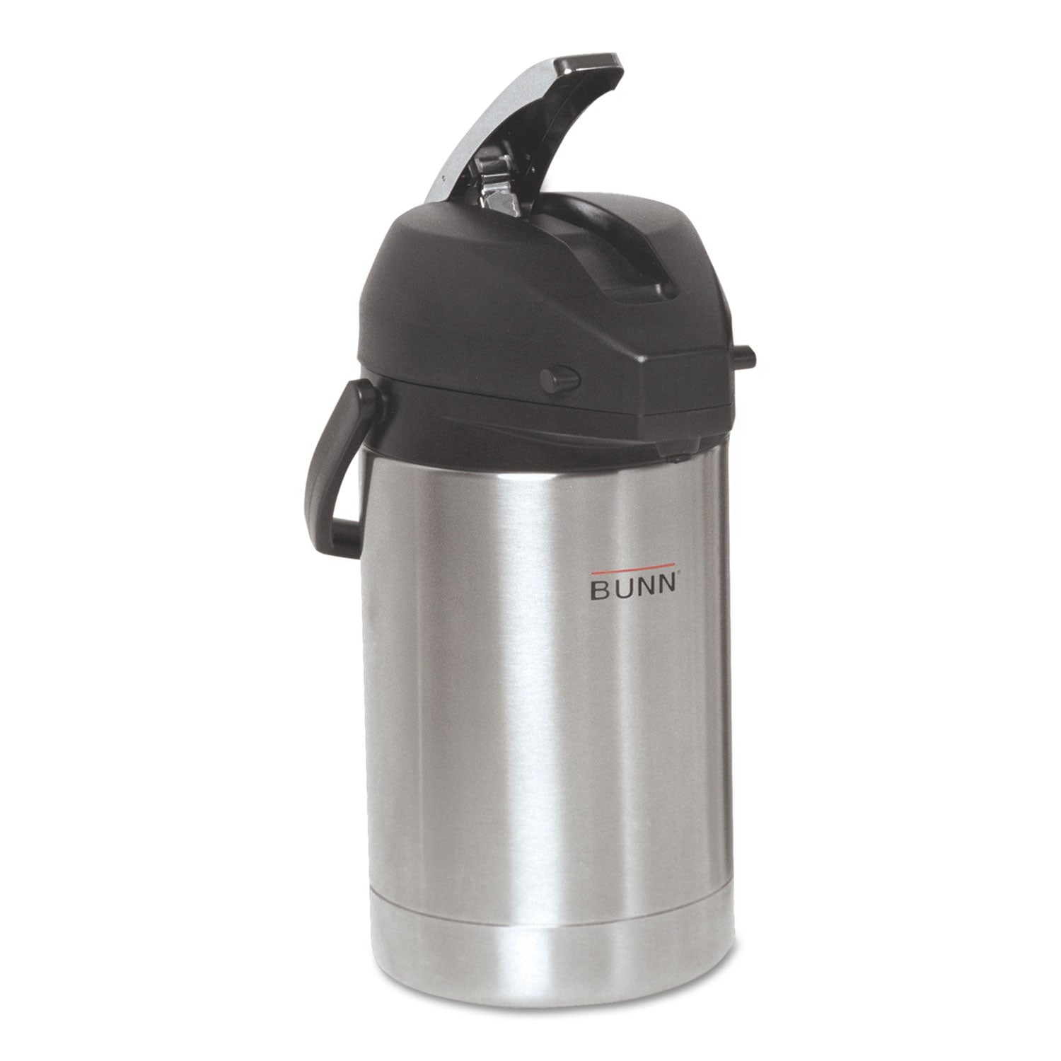 BUNN 2.5 Liter Lever Action Airpot, Stainless Steel/Black (AIRPOT25)