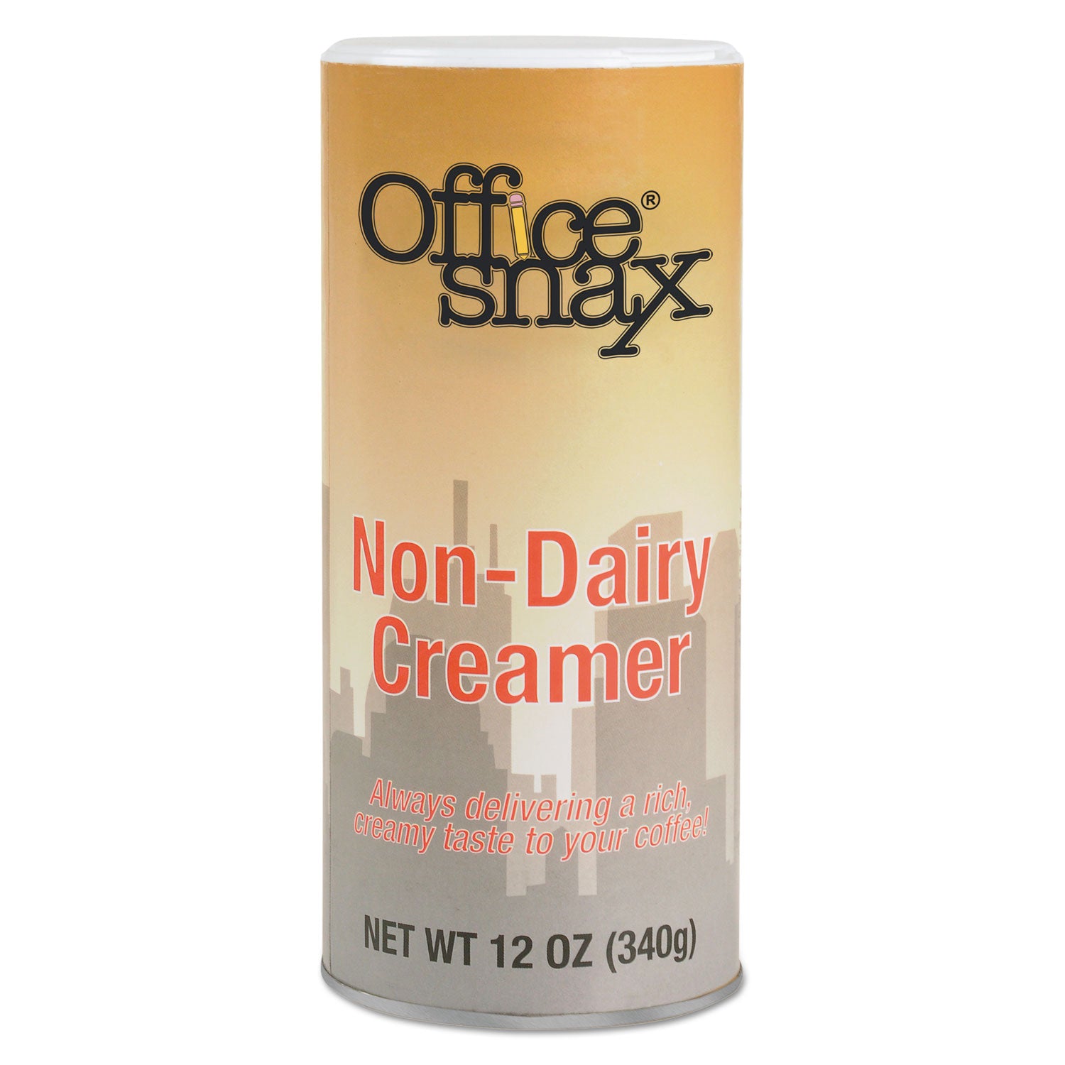 Office Snax Reclosable Powdered Non-Dairy Creamer, 12 oz Canister, 3/Pack (00020G)