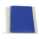 C-Line Two-Pocket Heavyweight Poly Portfolio Folder, 3-Hole Punch, 11 x 8.5, Blue, 25/Box (32935)