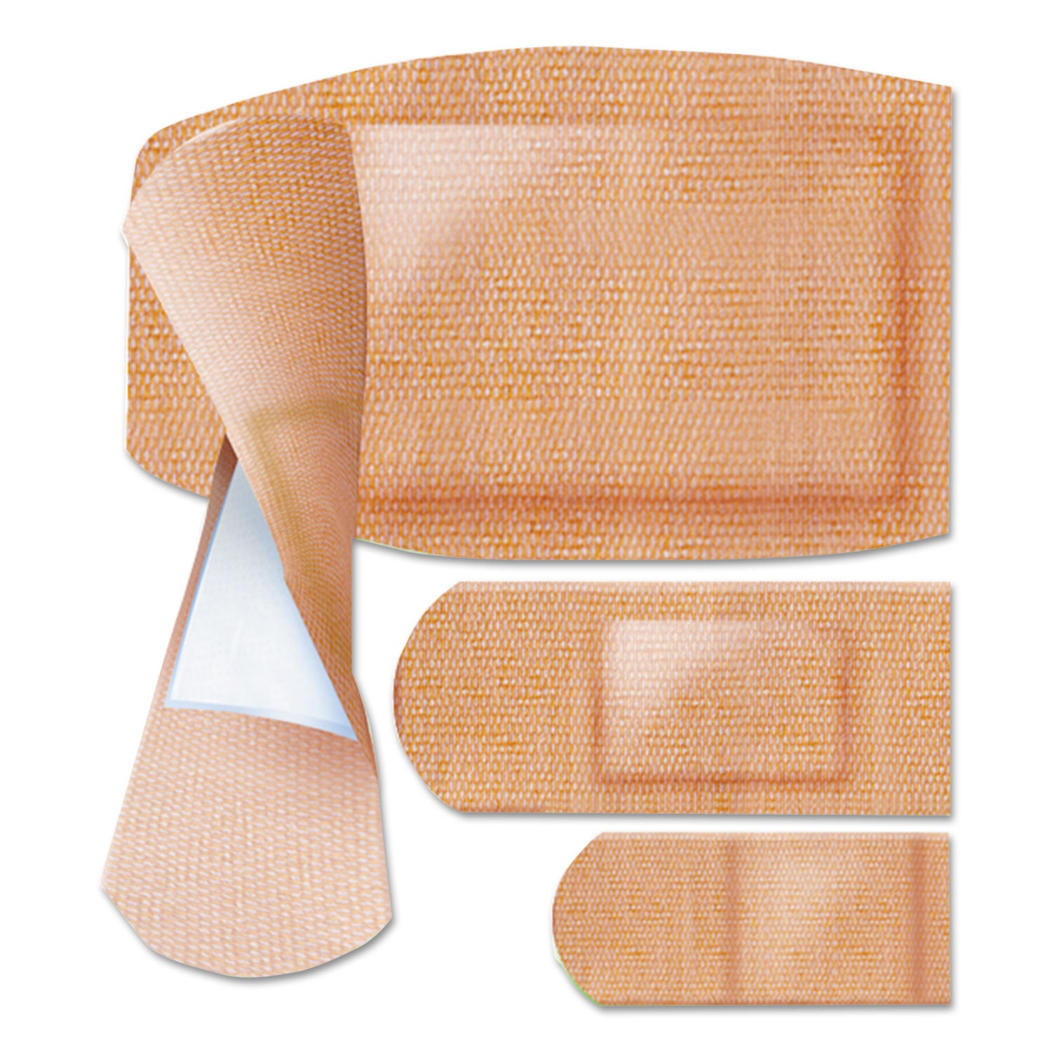 Curad Flex Fabric Bandages, Assorted Sizes, 100/Box (CUR0700RB)