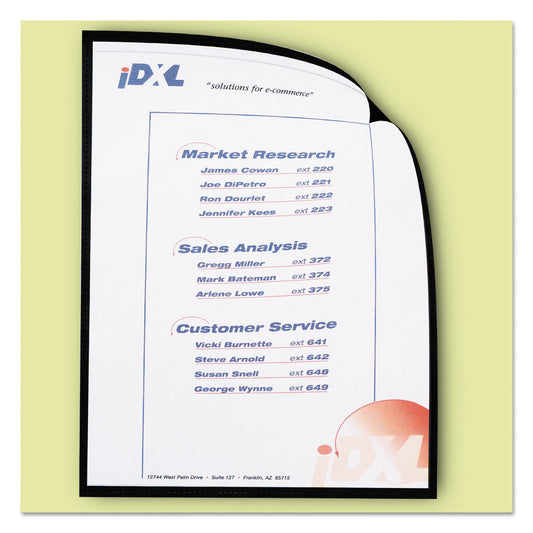 C-Line Magnetic Cubicle Keepers Display Holders, 9.2 x 11.69, Magnetic Mount, Clear, 25/Pack (37991)