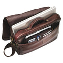 Samsonite Leather Flapover Case, Fits Devices Up to 15.6", Leather, 16 x 6 x 13, Brown (457981139)