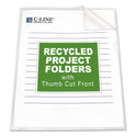 C-Line Poly Project Folders, Letter Size, Clear, 25/Box (62127)