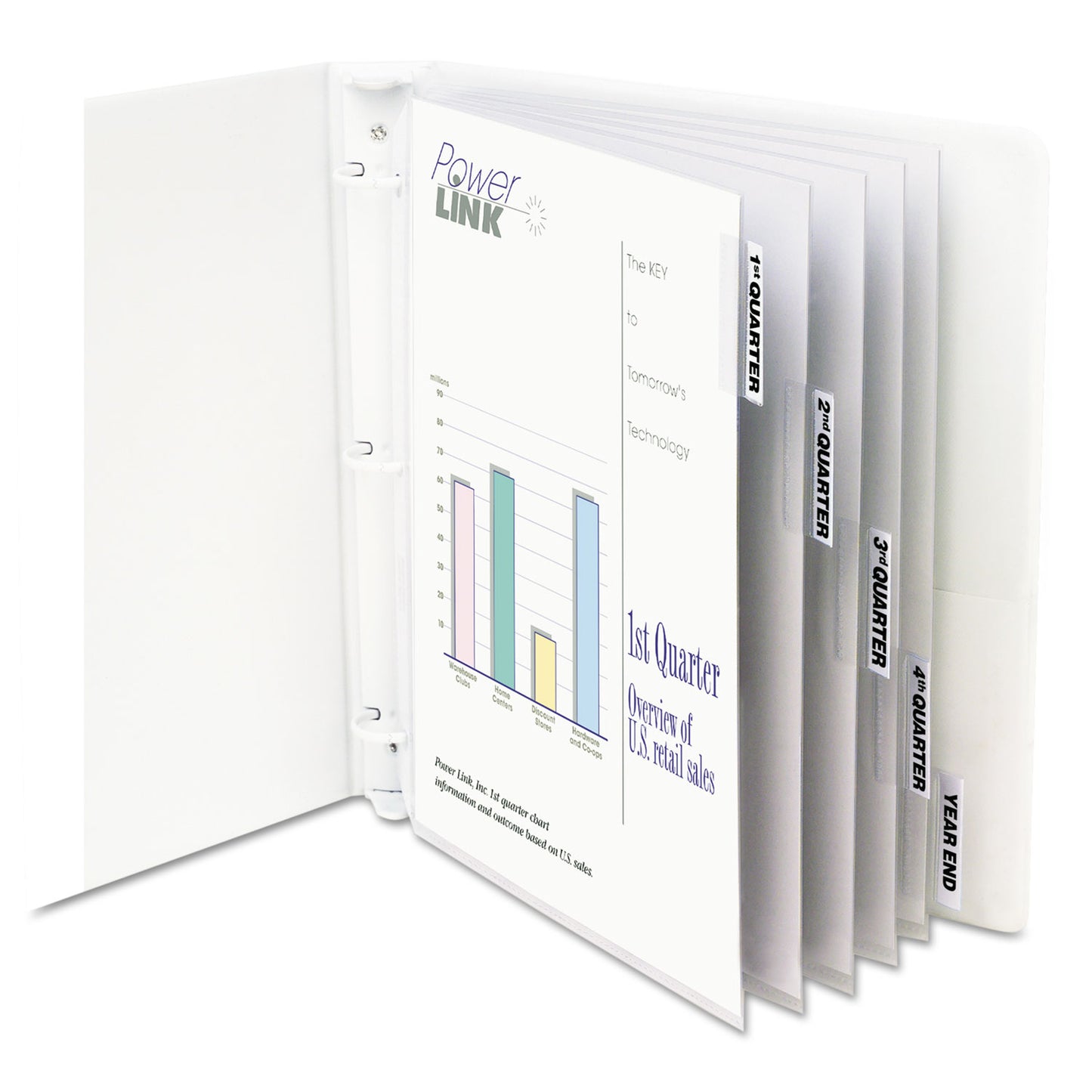 C-Line Sheet Protectors with Index Tabs, Heavy, Clear Tabs, 2", 11 x 8.5, 5/Set (05557)